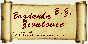 Bogdanka Živulović vizit kartica